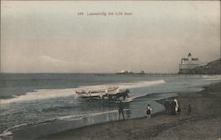 Launching the Life Boat Postcard