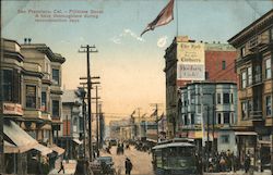 Fillmore Street A busy thoroughfare during reconstruction days Postcard