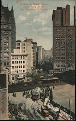 Looking Up Kearny Street From Third Street Postcard
