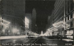Market St. Looking Toward the Ferry Postcard