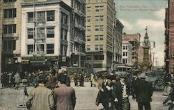 Kearney and Market Streets Postcard