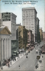 Zobel's, The World's Largest Millinery Store Postcard