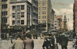Kearney and Market Streets Postcard
