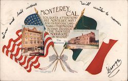 Tourist Attention! See Monterey, Why? For Its Historic Landmarks of Three Nations... Postcard
