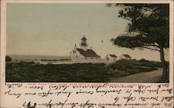 Point Pinos Light House Near Pacific Grove Postcard