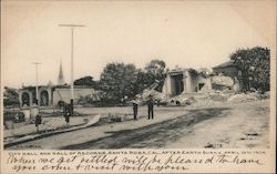 City Hall and Hall of Records after Earthquake, April 18th, 1906. Santa Rosa, CA Postcard Postcard Postcard