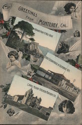 Greetings From Monterey, Cal. Postcard