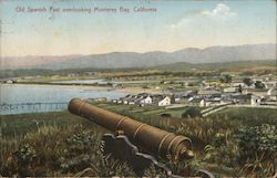 Old Spanish Fort overlooking Monterey Bay Postcard