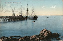 Bay of New Monterey, Cal. Postcard