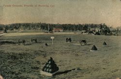 Parade Grounds, Presidio of Monetery, Cal. Postcard