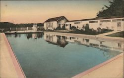 Swimming Pool, Del Monte Lodge Postcard