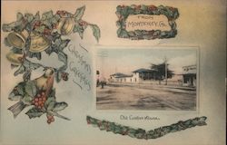 Old Custom House Christmas Greetings Postcard