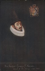Don Gaspar Zunega Y Acevedo 1595-1603 Postcard