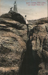 Devil's Caldron, Point Lobos, near Pacific Grove, Cal. California Postcard Postcard Postcard