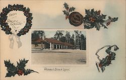 Pebble Beach Lodge Merry Christmas Postcard