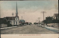 Central Avenue Salinas, CA Postcard Postcard Postcard