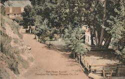 Bath House Avenue, Tassajara Hot Springs Postcard