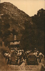 A Weekend Auto Party Leaving Tassajara Hot Springs Monterey, CA Postcard Postcard Postcard