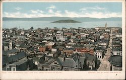 San Francisco Cal and Bay, from Fairmont Hotel Postcard