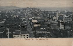 Birdseye View of San Francisco, California Postcard