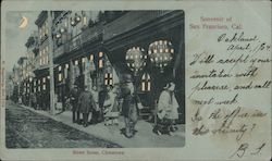 Street Scene in Chinatown Postcard