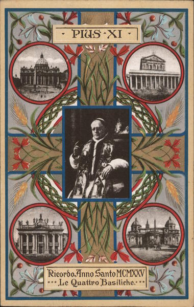 Pius XI - Silver Jubilee 1925 Religious