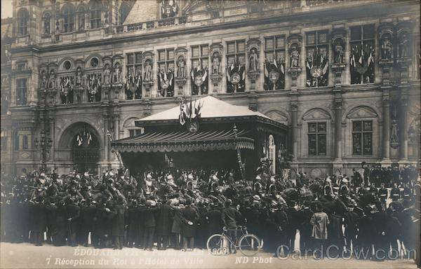 Reception of King Edward VII at Hôtel de Ville, Paris, France - 1903