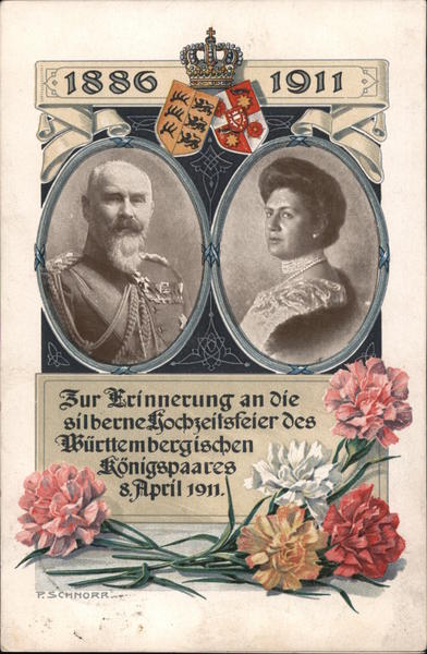 In Memory of the Silver Wedding Celebration of the Württemberg Royal Couple