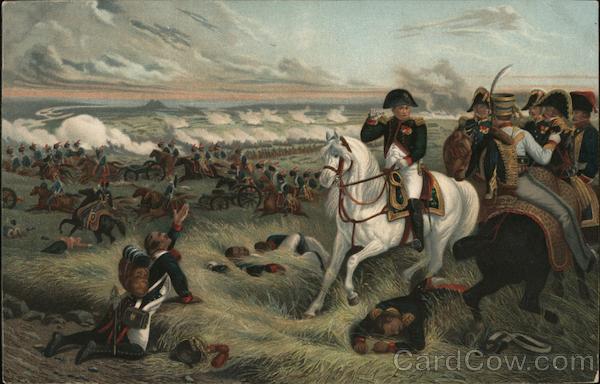 Napoleon On White Horse At The Battle Of Wagram Royalty