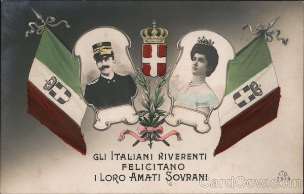 GLI ITALIANI RIVERENTI FELICITANO I LORO AMATI SOVRANI