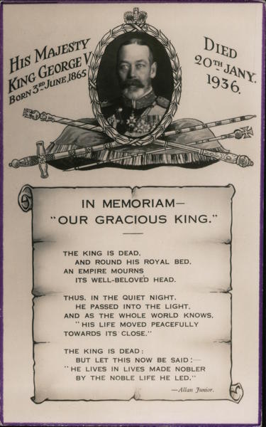 His Majesty King George V Royalty