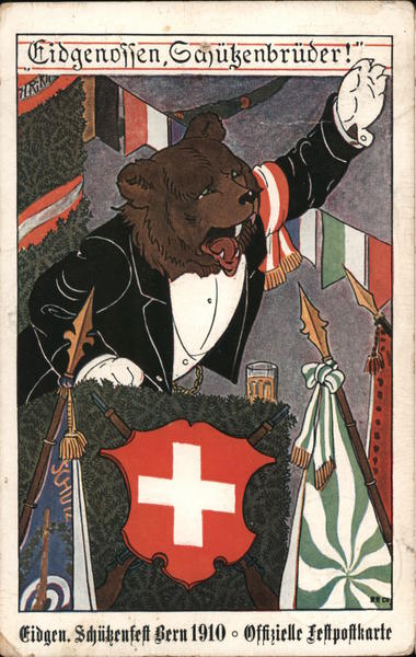 Eidgenösisches Schützenfest Bern 1910 Switzerland
