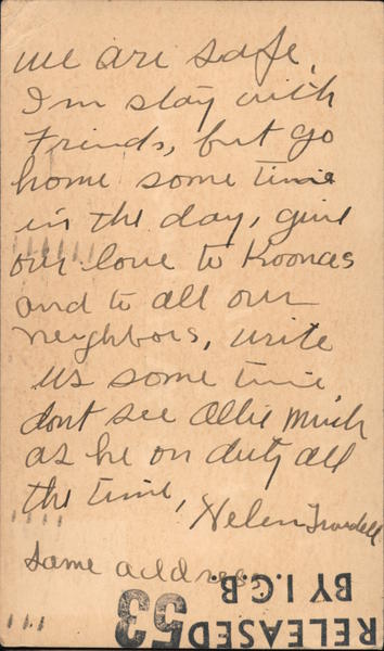 WWII Censored Released by ICB 53 World War II