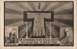 Der Heilige Rock Piux XI Dom Zu Trier Religious Postcard Postcard Postcard