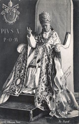 Pius X. P O M Postcard