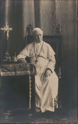 Pope Pius X, Sitting Religious Postcard Postcard Postcard