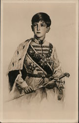 Peter II of Serbia Postcard