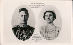 Their Majesties King George VI and Queen Elizabeth Postcard