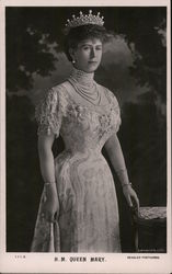 H.M. Queen Mary Postcard