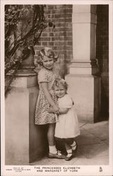 The Princesses Elizabeth and Margaret of York Postcard