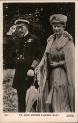 Picture of King George & Queen Mary Royalty Postcard Postcard Postcard