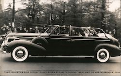 Their Majesties King George VI and Queen Elizabeth During Their Visit to North America Postcard
