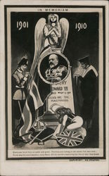 In Memoriam King Edward VII Postcard