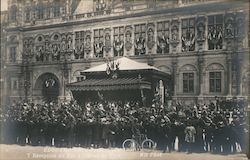 Reception of King Edward VII at Hôtel de Ville, Paris, France - 1903 Postcard