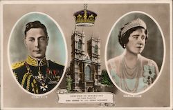Souvenir of Coronation of Their Majesties King George VI and Queen Elizabeth Postcard