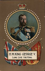 H.M. King George V. Long Live the King. Postcard