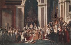 The consecration of Napoleon by the Pope Pius VII at Notre-Dame of Paris Postcard