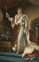 Napoleon I, im Kronungsornate Postcard