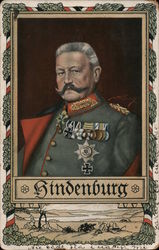 Lindenburg - A Man in a Military Uniform Postcard