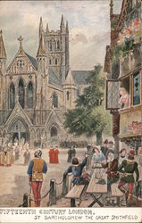 Fifteenth Century London. Postcard